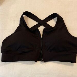 SHEIN Black Sports Bra with Cross-Back Design